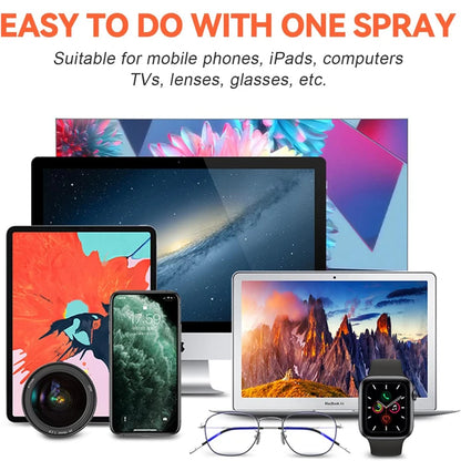 2 in 1 Microfiber Screen Cleaner Spray Bottle Mobile Phone Tablet Computer Microfiber Cloth Cleaning Wipes For iPhone Samsung Mi
