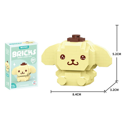 Cinnamoroll Cartoon Block Character Assembled Model Building Block Dolls Toy Children Gift