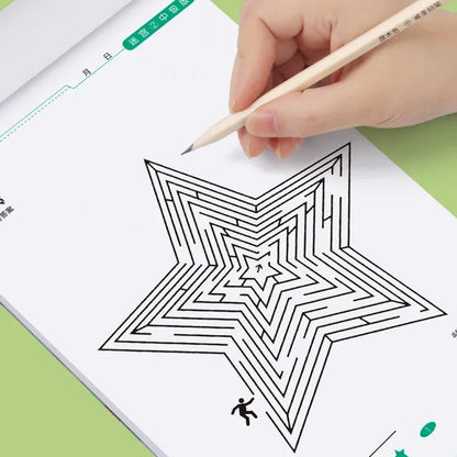 Children's Concentration Maze Training Book Student Thinking Development Attention Game Puzzle Intelligence Development Toys