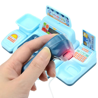 KBDFA Simulation Shopping Cash House Toys Electronic Game Lighting And Sound Effects Supermarket Cashier Toys