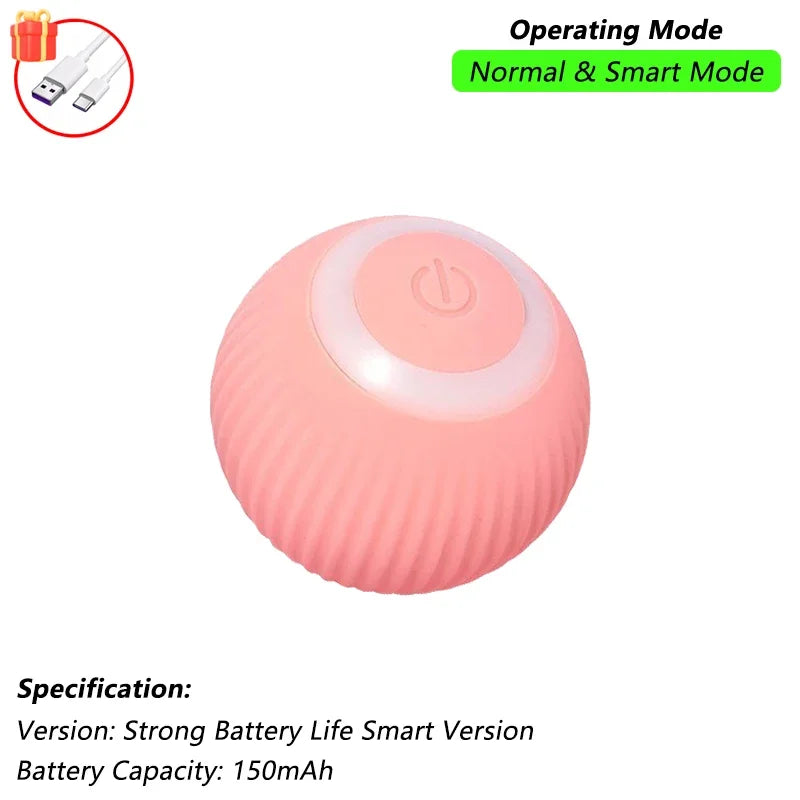 Interactief Kat Speelgoed Bal, Automatische Rollende Bal met Staart, Oplaadbaar Slim Huisdier Interactief Speelgoed, Intelligente Muis voor Kat