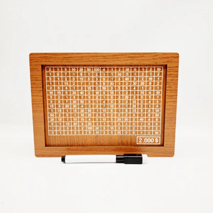 Houten Spaarbox Spaarbank met Spaar Doelen Teller Herbruikbare Handgemaakte Spaarvarken Muntbakje Opslagdoos